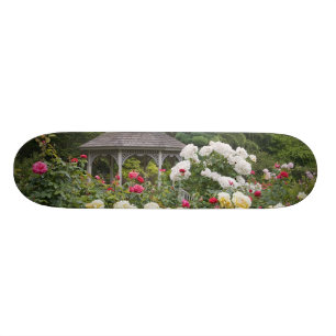 Skate Rosas no Jardim Rosa da Flor e Gazebo