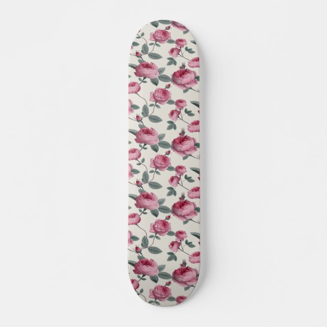 Skate Rosas Rosa (Frente)