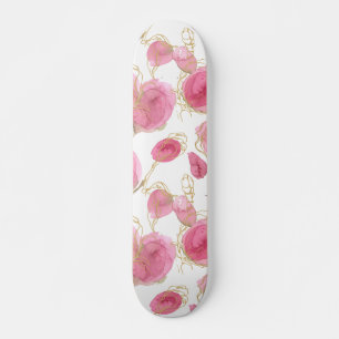 Skate Rosas rosa