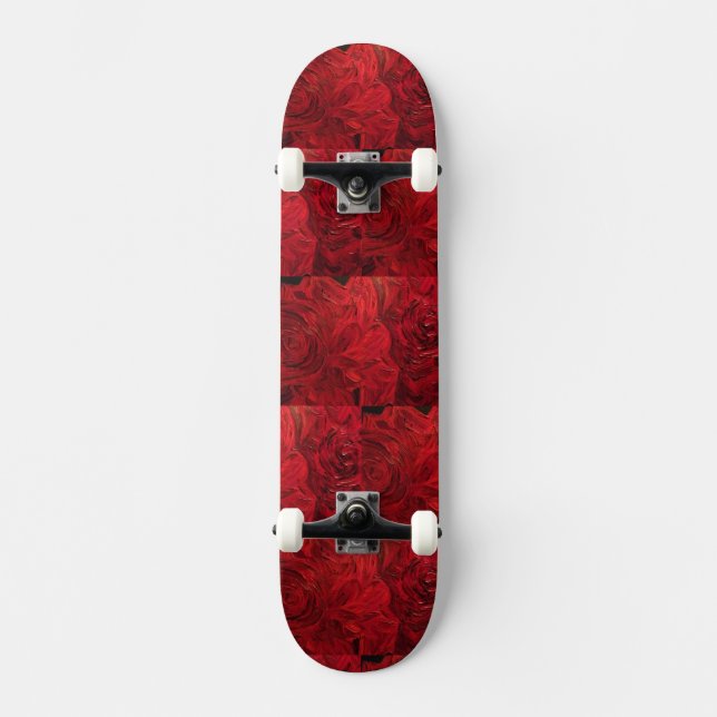 Skate Rosas Vermelhas (Frente)