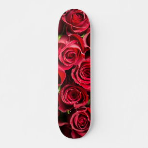 Skate Rosas vermelhas
