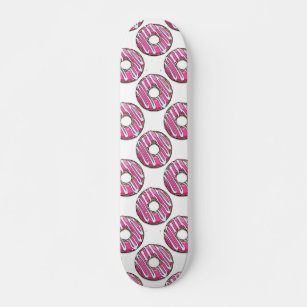 Skate Rosquinha cor-de-rosa com arco
