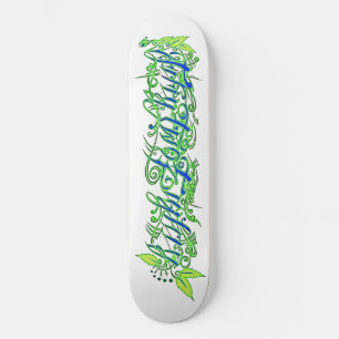 Skate roteiro 5280 em verde e azul