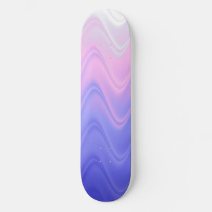 Skate Roxo Abstrato Ondulado Rosa