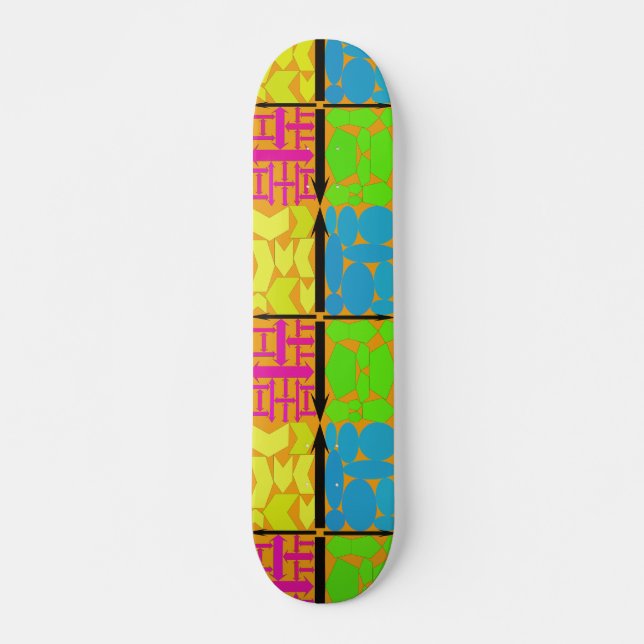 Skate Roxo, amarelo, azul de Lite, verde limão, (Frente)
