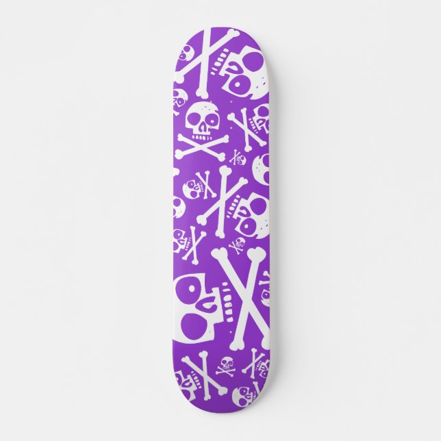 Skate Roxo do SkullDuggery (Frente)