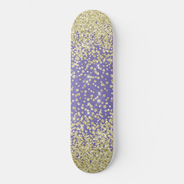 skate Roxo Sparkle Glitter (Frente)