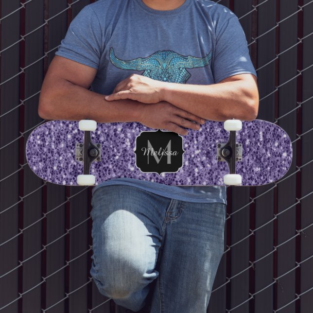 Skate Roxo ultra violeta brilho monograma (Ao ar livre 3)