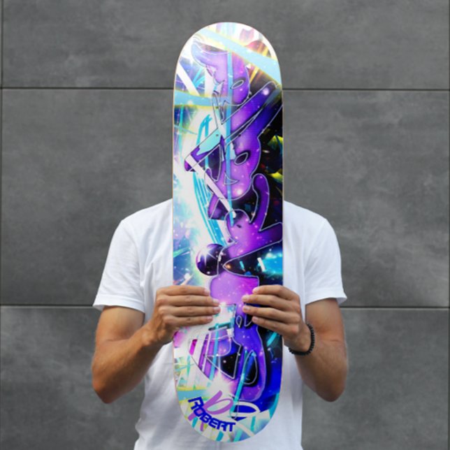 Skate Rua de grafite com Nome (Criador carregado)