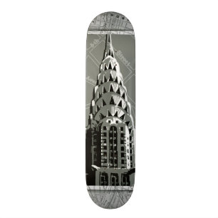Skate Ruas de Nova Iorque com o Empire State Building