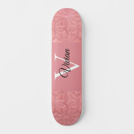 Skate Ruddy Pink Batik Name Monogrammed