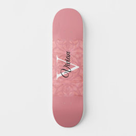 Skate Ruddy Pink Batik Name Monogrammed