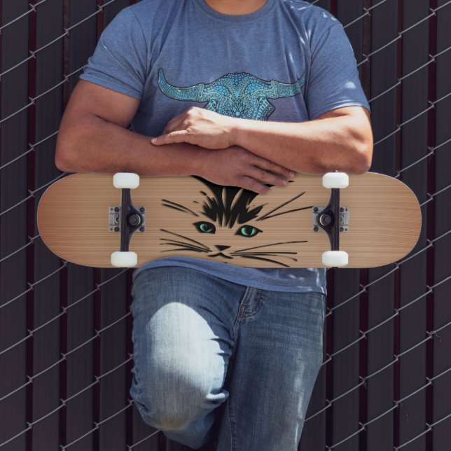 Skate Russo Gato Olhado Verde (Ao ar livre 3)