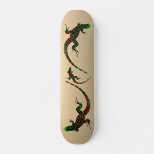Skate Rustic Yin Yang Lizards
