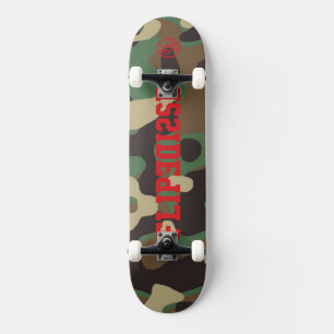 Skate Sacudir Para O Camo Do Skateboarders Real
