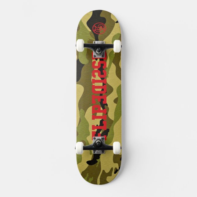 Skate Sacudir Para O Camo Do Skateboarders Real (Frente)
