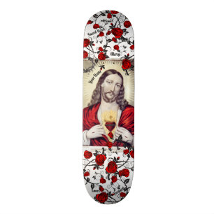 Skate sagrado de Jesus do coração SEU NOME