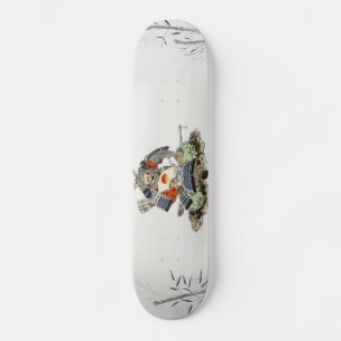 Skate Samouraïs Skateboards aquarelle paysage bambou