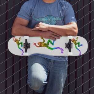 Skate Sapo colorido arco-íris de SlipperyJoe renderizado