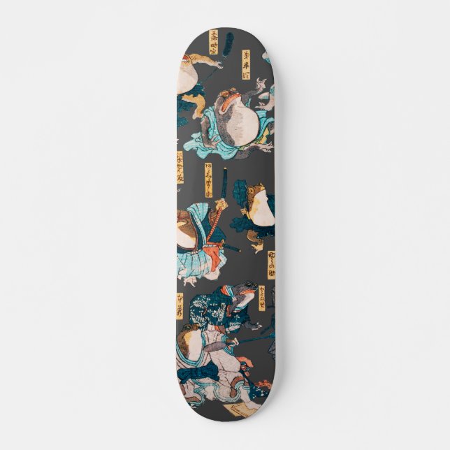 Skate Sapo japonês ukiyo-e Froggies (Frente)