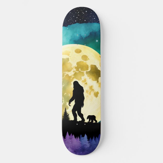 Skate Sasquatch e Urso caminhando na montanha (Frente)