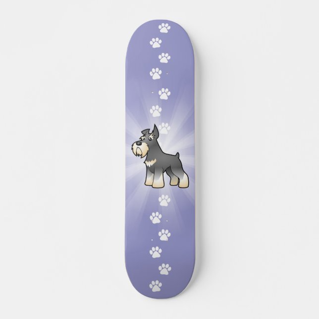 Skate Schnauzer dos desenhos animados (Frente)