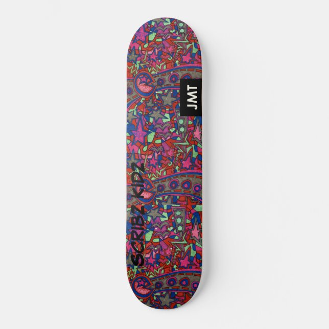 SKATE SCRIBZ KIDZ  SKATEBOARDS / JMT (Frente)