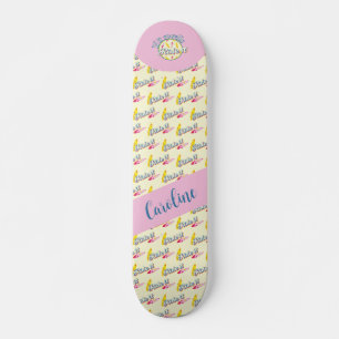 Skate Se ele inchar, vá surfar em uma cinta rosa
