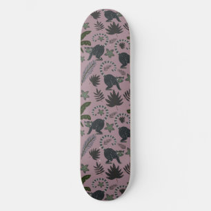 Skate Seamless pattern Tropical animals monkey jumping