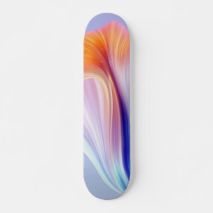 Skate Seda Voluta de Felicidade Floral Lavanda