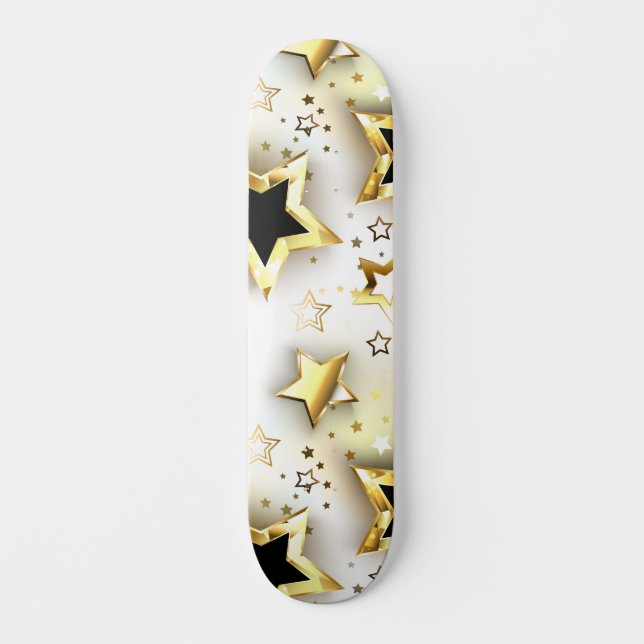 Skate Sem costura leve com estrelas douradas (Frente)