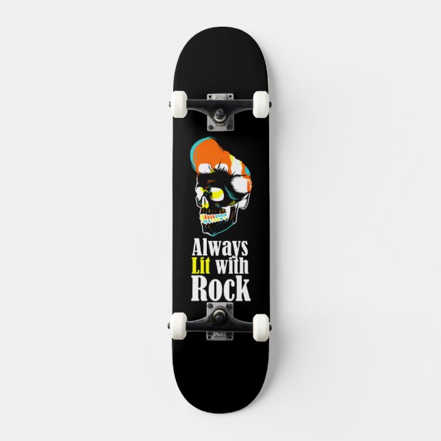 Skate Sempre aceso com rock (Frente)