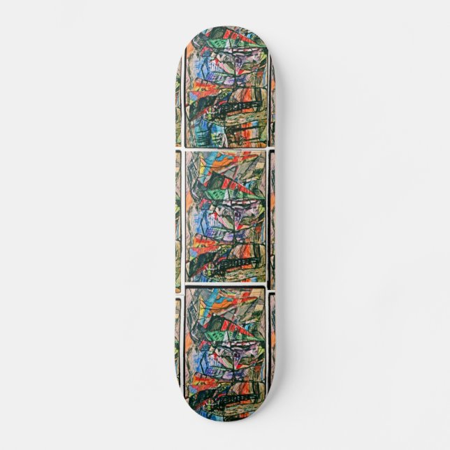 SKATE SENHORA COM UM VESTIDO ROXO (Frente)