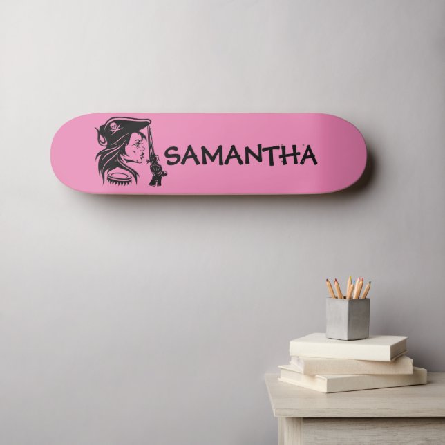 Skate Senhora Pirata Personalizada (Arte de parede (Horz))