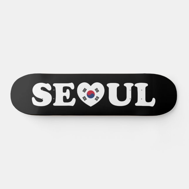 Skate Seoul Love Heart Taegeukgi Flag (Horz)