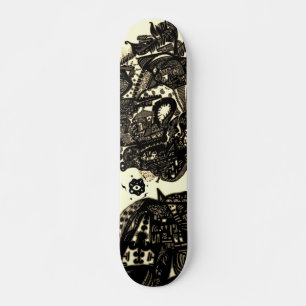 Skate Sepia Black Abstrato