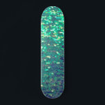 Skate sequência simulada de azul lacrimogêneo<br><div class="desc">skate faux sequin</div>