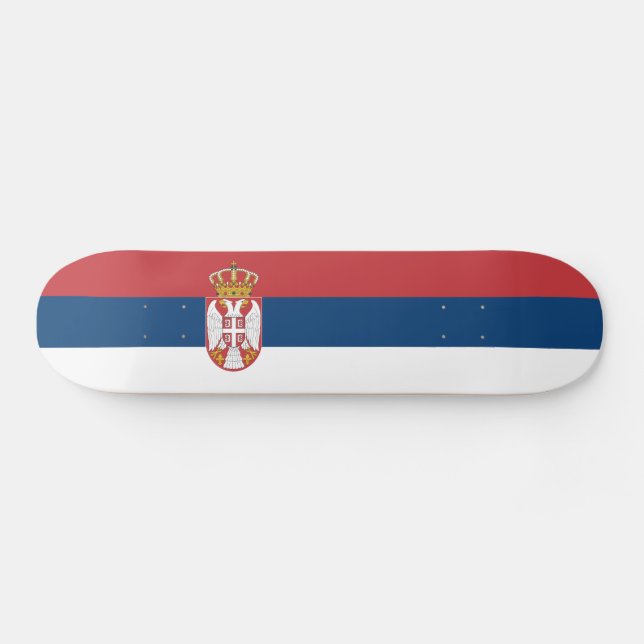 Skate Serbia Flag (Horz)