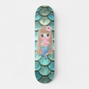 Skate Sereia Bebê em Escamas de Sereia