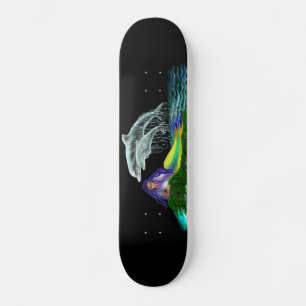 Skate Sereia com golfinhos