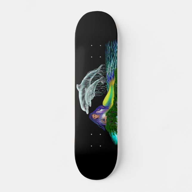 Skate Sereia com golfinhos (Frente)
