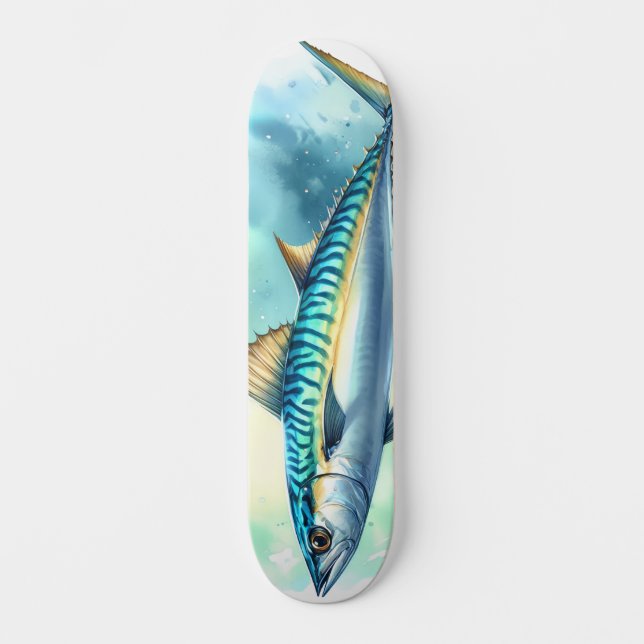 Skate Série Aquarela: Cavala (Frente)
