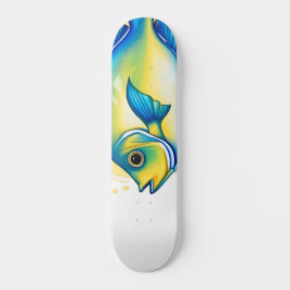 Skate Série Aquarela: Peixe-Anjo