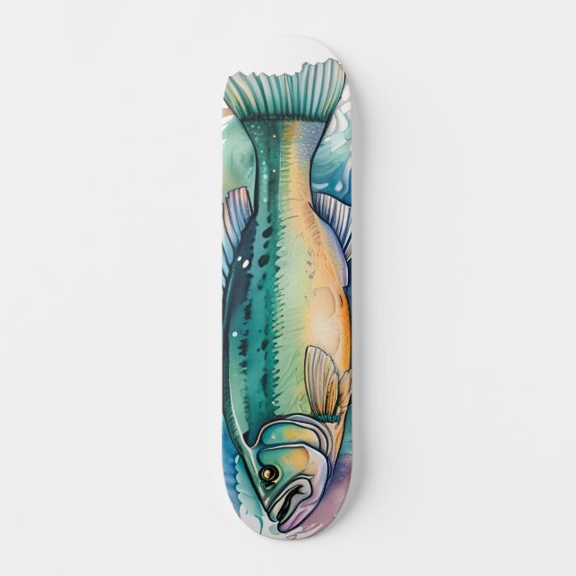 Skate Série Aquarela: Robalo (Frente)