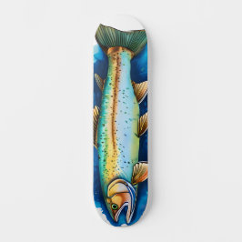 Skate Série Aquarela: Truta/Salmão