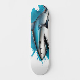 Skate Série Aquarela: Tubarão