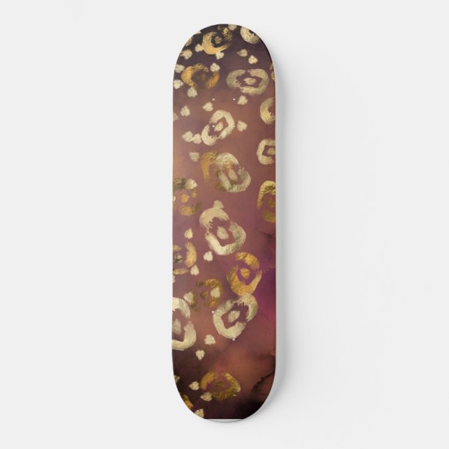 Skate Série de Pintura Leopardo Design 7  (Frente)