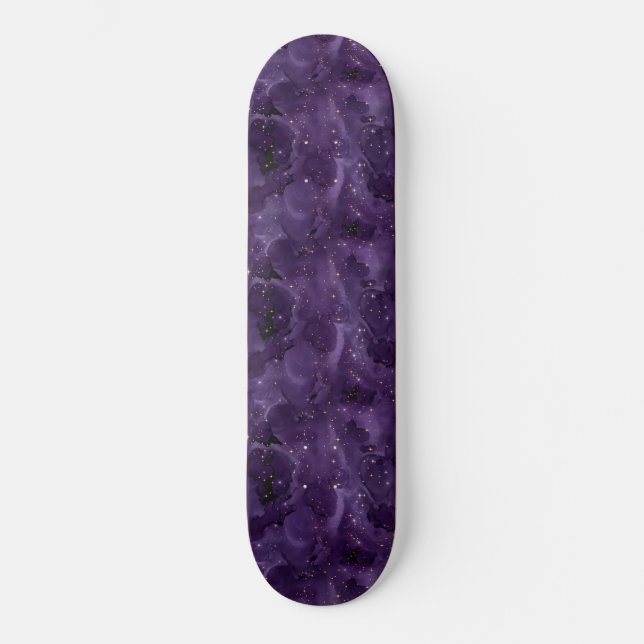 Skate Série Design Galáxia Roxa 8 (Frente)