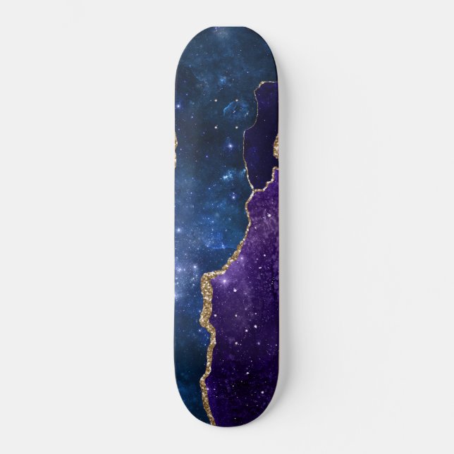 Skate Série Galáxia Ágata Design 10 (Frente)