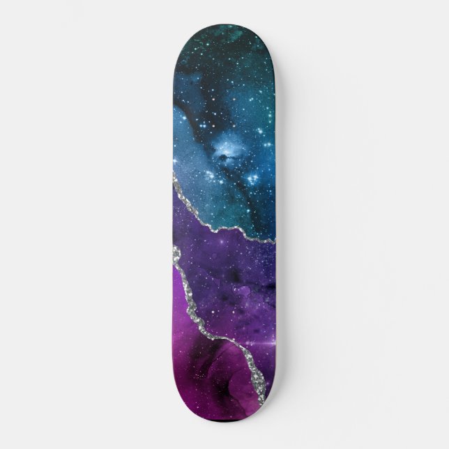 Skate Série Galaxy Agate Design 23  (Frente)